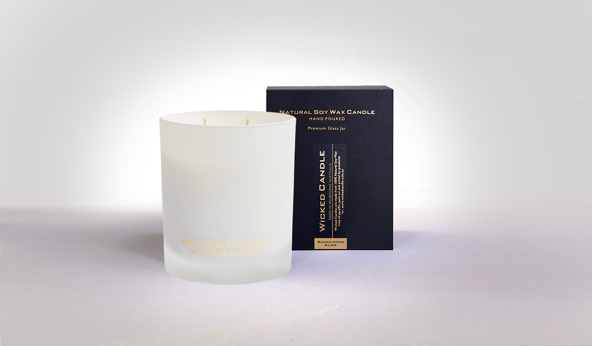 Sandalwood & Lime Soy Wax Large Jar