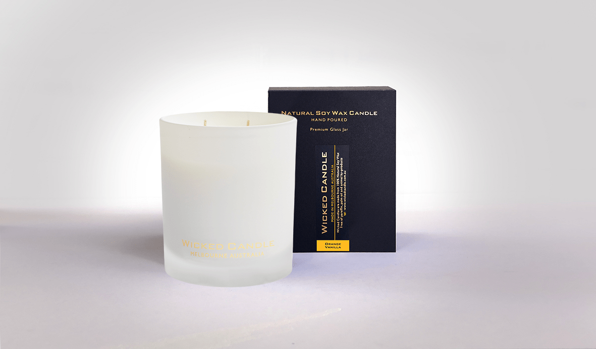 Orange & Vanilla Soy Wax Large Jar