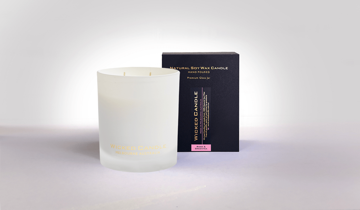 Rose & Greentea Soy Wax Large Jar