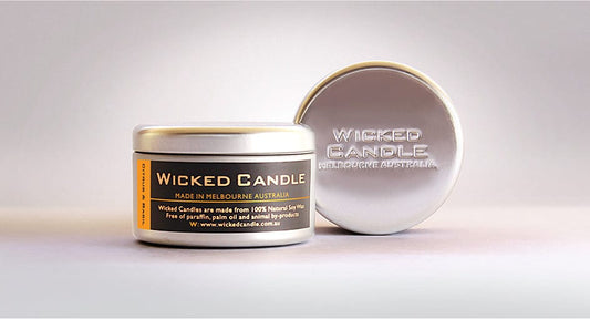 Citrus & Basil Soy Wax Travel Tin