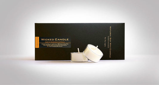 Citrus & Basil Soy Wax Tea Light Candles